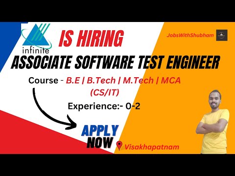 Infinite Is Hiring | Associate Software Test Engineer | Visakhapatnam😍🔥✔️ #infinite #jobswithshubham