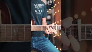 Heading South Zach Bryan Guitar Tutorial & Play Along