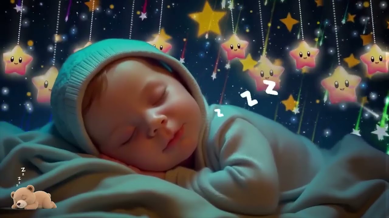Mozart Brahms Lullaby 🎶 Baby Sleep Music 🌜 Calming Music to Ease Insomnia and Hold You Softly
