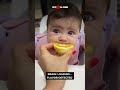 Baby Tries Orange First Time Makes Funny Face  #cutenessoverload #familymoments #feelgood