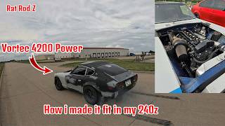 swaping a vortec 4200 in my 240z and this is how i did it