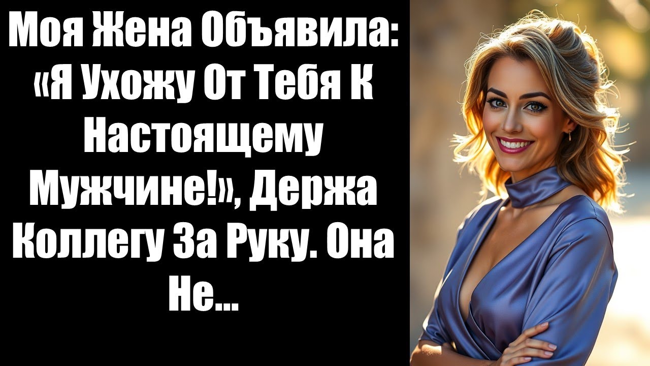 Моя Жена Объявила: «Я Ухожу От Тебя К Настоящему Мужчине!», Держа Коллегу За Руку. Она Не...