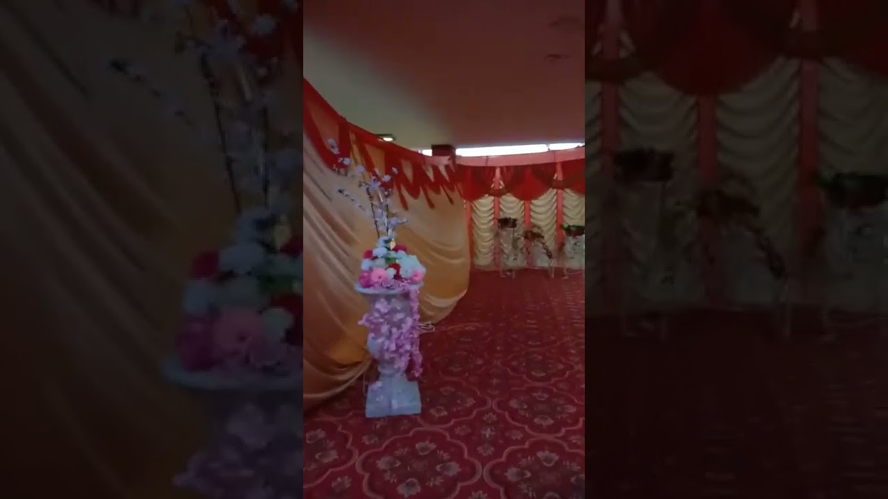 Decorate By Sham Je Florisst.Decor For Reception Party Community Center.Sec.70.Mohali.Punjab