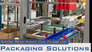 Robotic Case Packing Line for Bottling Water | TECHFLOW end of Case Packaging Solutions