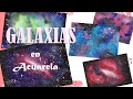 Como pintar Galaxias con acuarelas😊 /🖌 [speedpaint]