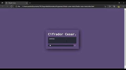 Cifrado Cesar| Criptografia clasica