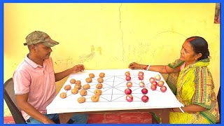 Traditional village game | Mind blowing strategy Battle game | 2 player bead game  | Mother vs Son 3 screenshot 1
