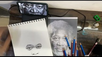 Morgan Freeman Portrait Timelapse (Destiny Tattooz)