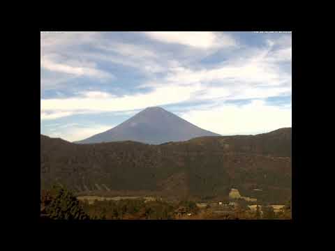 箱根 仙石原から見る富士山(ホテルグリーンプラザ箱根) のライブ映像