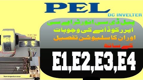 Pel dc invelter Ac Comin Error Codes faults E1,E2,E3,E4 solutions