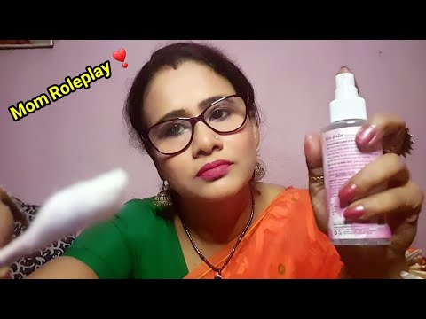 Asmr Mom Taking Care of Your Skin While You're Sleeping ♥️| Dearly ASMR |Hindi asmr