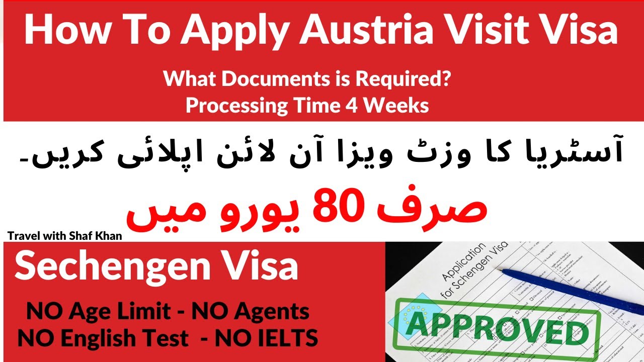 austria visit visa requirements for pakistani