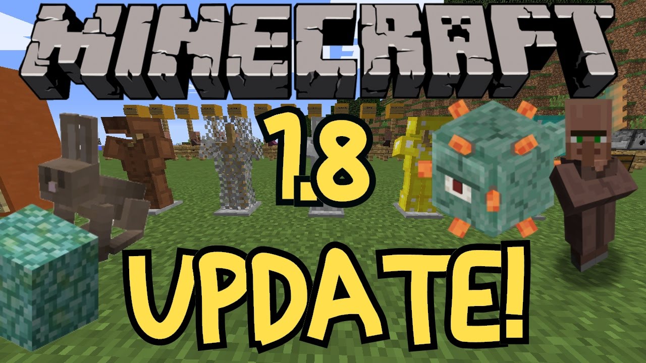 Minecraft 1 8 Update Overview New Boss New Mobs Blocks And Killer Rabbit Youtube