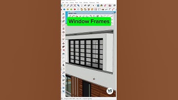 🪟 Window Frames–Made with 1001bit Tools in SketchUp. #architecture #sketchup #architect #trendingnow