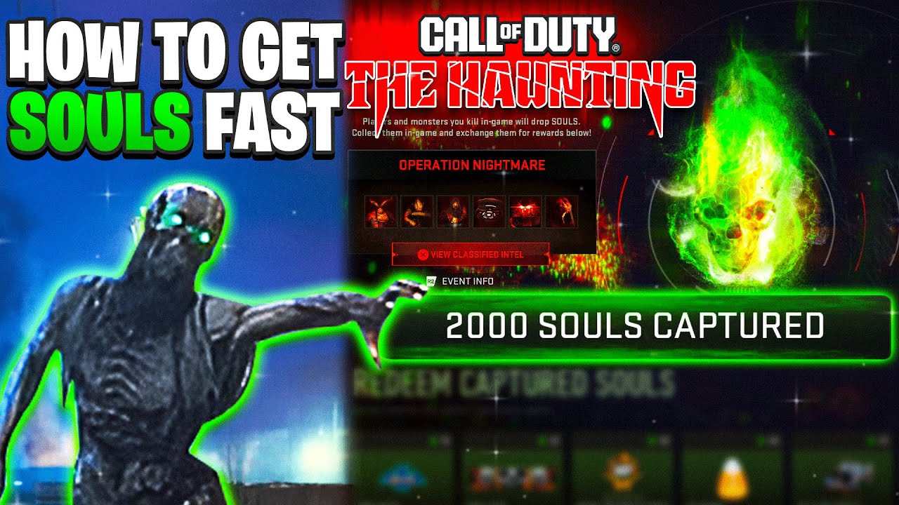 UPDATED* FASTEST WAY TO CAPTURE SOULS in (THE HAUNTING) COD