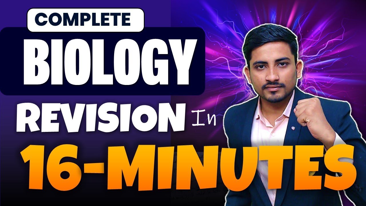 ENTIRE Biology in 16 Minutes | Class 12th Biology Fastest Revision Ever | Board 2023 Exam | Biology