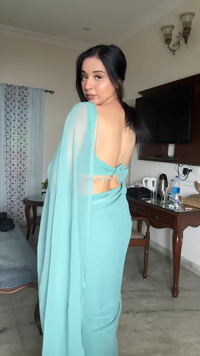 Saree drape Tanya Mittal #saree #sareedraping #love #asakooda #song #wedding #bride #shorts