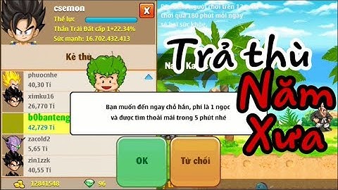 Ngọc Rồng Online:Khi Sc1 Csemon Trả Mối Thù Năm Xưa Và Cái Kết Bất Ngờ