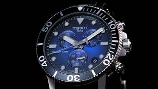Montre Homme Tissot Seastar 1000 Chronograph Bleu Fondu - T1204171104101 vidéo