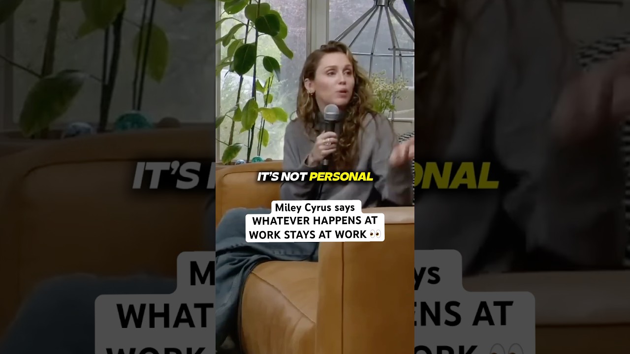 Miley Cyrus on a work life balance 👀 #mileycyrus