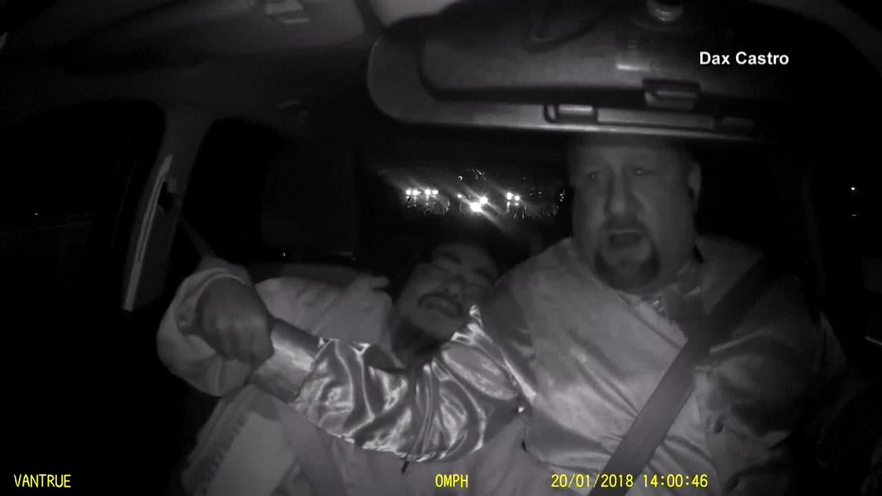 Video: Drunk passenger tries to crash Uber - YouTube