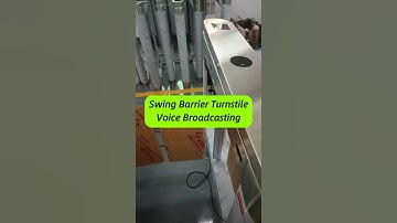 STXtek Swing Barrier Turnstile with Voice Broadcasting, Optical Turnstile, Swing Gate Turnstile