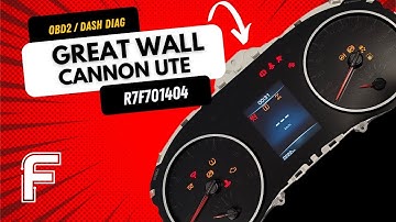 Great Wall Cannon Ute Cluster Programming R7F701404 with FORZA 614 – OBD2 & Bench mileage correction