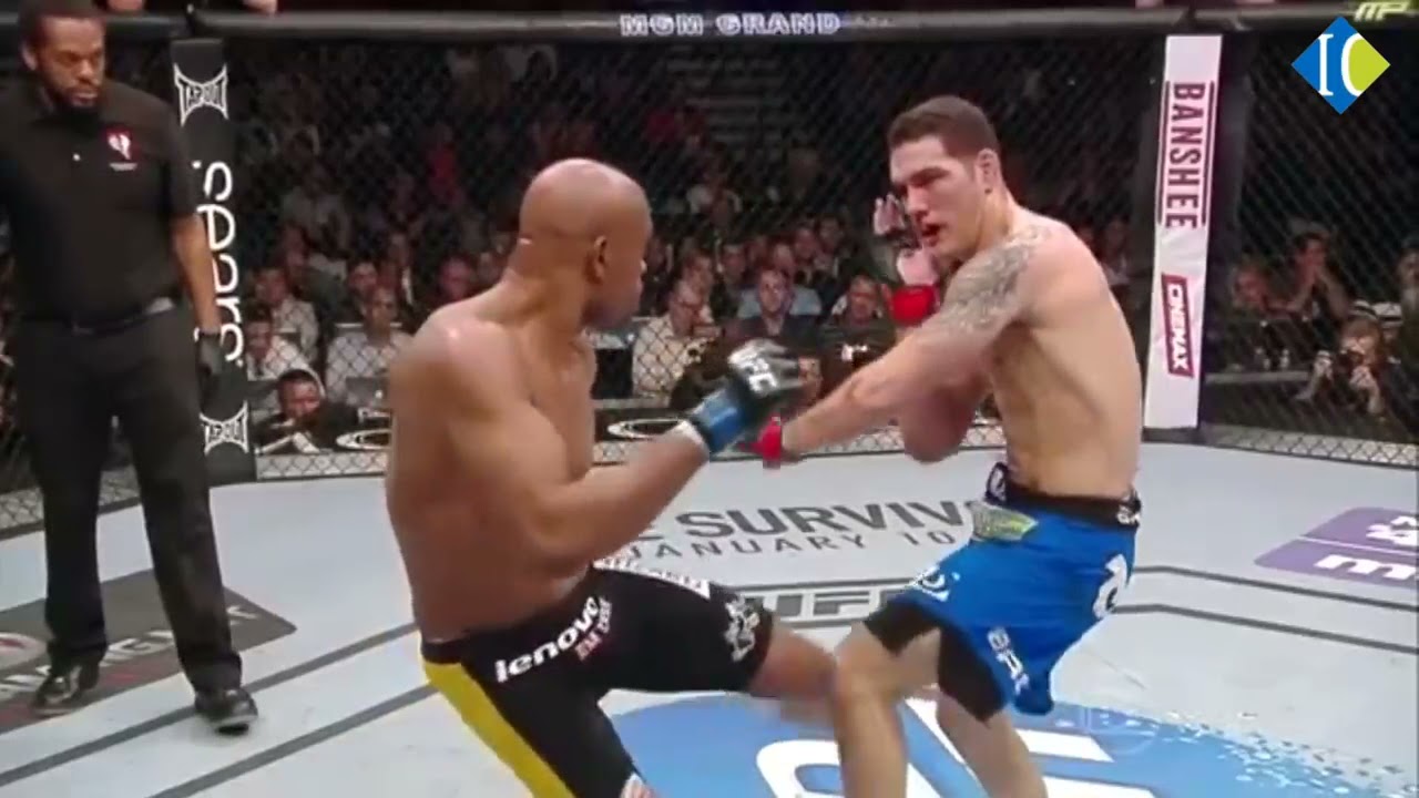 Quem quebrou a perna do Weidman?