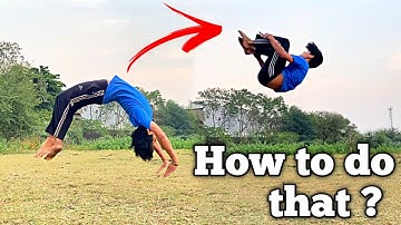 Learn Backhand Spring to Back flip || Step by Step - Progression video