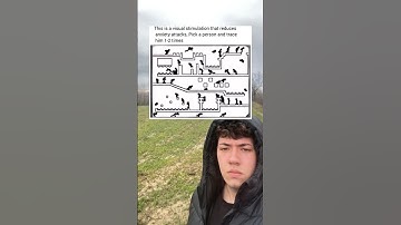 This is a visual stimulation that reduces anxiety attacks, Pick a person and trace him 1-2 times