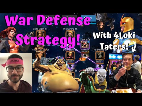 War Defense Strategy Breakdown! With 4Loki Taters! In-Depth! – Marvel Contest of Champions