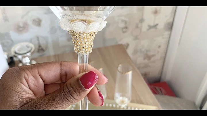 DIY Diamante Jewelled Champagne Flutes (Zgallerie Inspired)