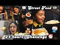 Eating only STREET FOOD for 24 hours | thebrowndaughter