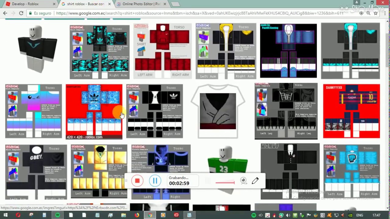 Tutorial Como Hacer T Shirts Totalmente Gratis - how to make a shirt on roblox using pixlr 2017 bc needed