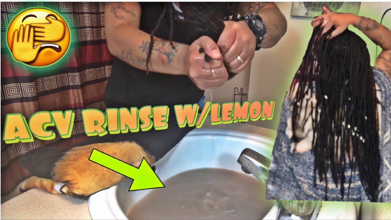 FINALLY DOING an ACV RINSE ON LOCS | The RESULTS are SHOCKING 😲 - YouTube