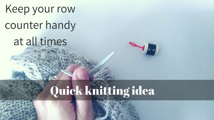 How to *use a stitch or Row counter* 