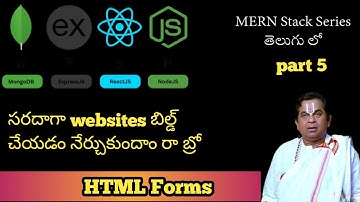 What is HTML forms explained in telugu || MERN stack series