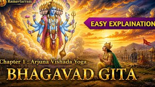Bhagavad Gita Chapter 1 | Arjuna Vishada Yoga | The Beginning of Divine Wisdom | Easy Explanation