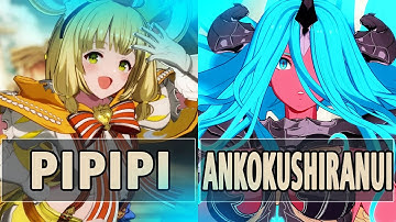 GBVSR:🔥Pipipi (Vikala) Vs AnkokuShiranui (Versusia)🔥| High Level Gameplay.
