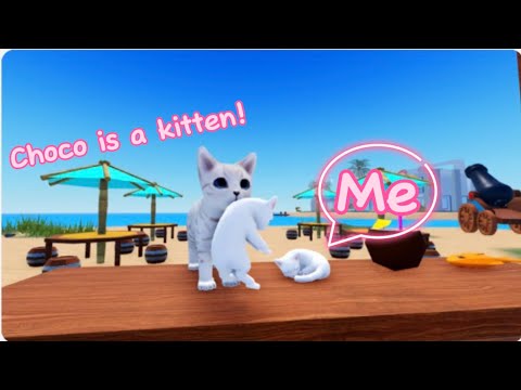 Being An Adorable “Kitten” in Kitten Game!😄🐱🐈 (Roblox…!) (Update-Kittens!)