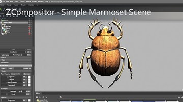 009 ZBrush ZCompositor - Creating a Simple Marmoset Scene for Look Development
