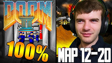 Doom 2: Hell on Earth 100% Kills, Items & Secrets Walkthrough Livestream Map 12-20