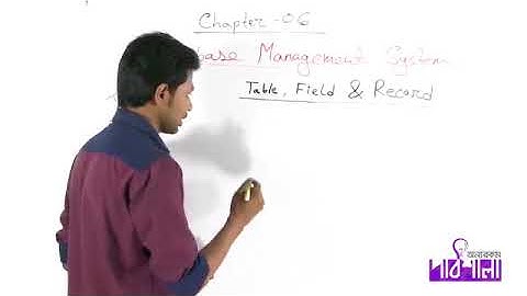 01. ডেটাবেজ ম্যানেজমেন্ট সিস্টেম এর সাধারণ আলোচনা – টেবিল, ফিল্ড এবং রেকর্ড