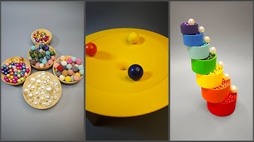 Satisfying Reverse Video◀️Beautiful Beads, Colored Balls, Jingle Bells, Xylophone, Pearls