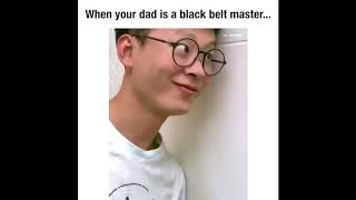 When your dad black belt master | Funny Video | Chinese Video | Dad Vs Son