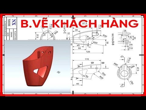 Video Thiết Kế NX theo Bản vẽ Sản Phẩm Nhựa Thực Tế của KH - YouTube