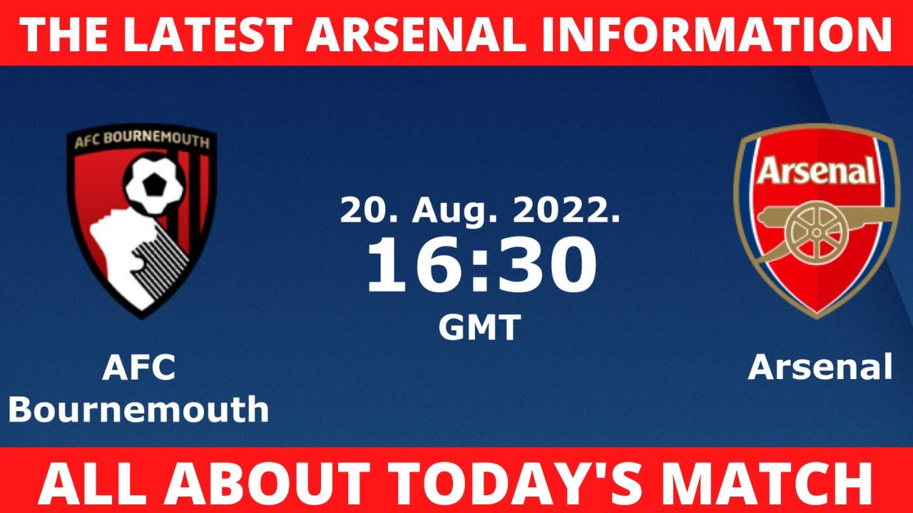 NOW CONFIRMED BY MIKEL ARTETA! AFC BOURNEMOUTH X ARSENAL