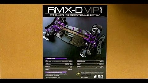 RMX-D VIP 1/10 Scale 4WD Electric Drift Car Chassis ARR UNBOXING & FIRST LOOK