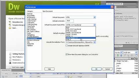 Dreamweaver CS5 Setting Preferences chapter 2 class 2.6 tutorial courses in Hindi urdu @shiz tech