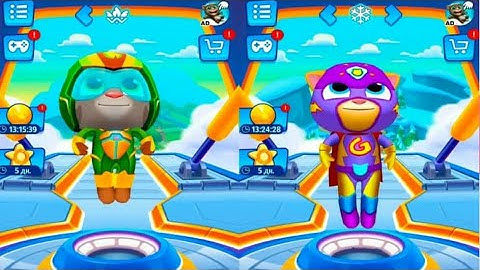 Talking Tom Hero Dash - Tom- 3 x Gameplay Android and IOS